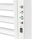 HOME FKTW345W fali elektromos törölközőszárító, 345 W, visszajelző LED, 4 program, IPX1, 2 zónás vezérlés, fehér színű