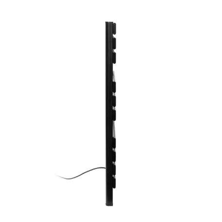 HOME FKTW450WIFI fali elektromos törölközőszárító, 450 W, IPX4, LED kijelző, SMART, fekete, TUYA app, alumínium, fekete színű