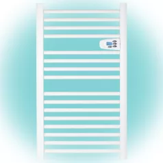   Home FKTW 501 fali elektromos törölközőszárító, 500W, LCD, fehér