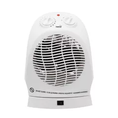   Home FK 1/O hordozható elektromos ventilátoros fűtőtest, 1000W/2000W, oszcillálás, fehér