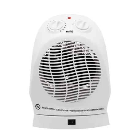 Home FK 1/O hordozható elektromos ventilátoros fűtőtest, 1000W/2000W, oszcillálás, fehér