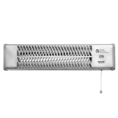   Home FK 24 falra szerelhető elektromos karccsöves fűtőtest, 600W/1200W,  IPX4 védelem, ezüst
