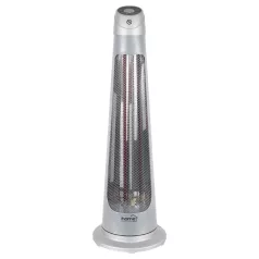   Home FK 252 álló elektromos karbon és halogén kombinált fűtőtest, 1200W/1200W, IPX4 védelem, távirányító, ezüst