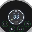 Home FK 252 álló elektromos karbon és halogén kombinált fűtőtest, 1200W/1200W, IPX4 védelem, távirányító, ezüst