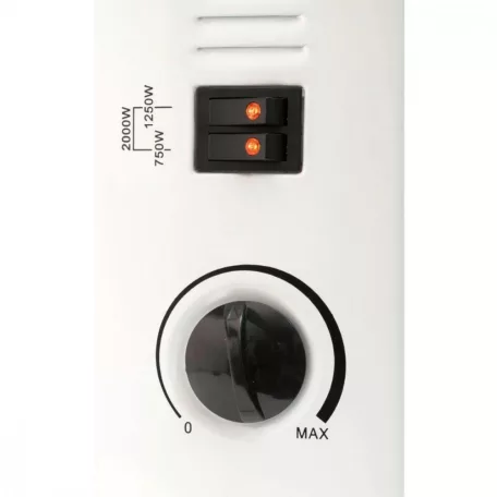 HOME FK 330 Konvektor fűtőtest, 750/1250/2000W, Fehér Konvektor fűtőtest, hordozható