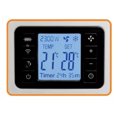   Home FK 350 WIFI szabadon álló SMART konvektor fűtőtest, 1000W/1300W/2300W, távirányító, fagyőr funkció, fehér