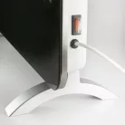 Home FK 430 WIFI Smart fűtőtest, fekete, edzett üveg előlap, 1000/2000W Tuya App-pal Smart fűtőtest, üveg, 2000 W