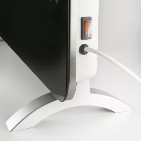 Home FK 430 WIFI Smart fűtőtest, fekete, edzett üveg előlap, 1000/2000W Tuya App-pal Smart fűtőtest, üveg, 2000 W