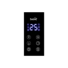 Home FK 430 WIFI Smart fűtőtest, fekete, edzett üveg előlap, 1000/2000W Tuya App-pal Smart fűtőtest, üveg, 2000 W