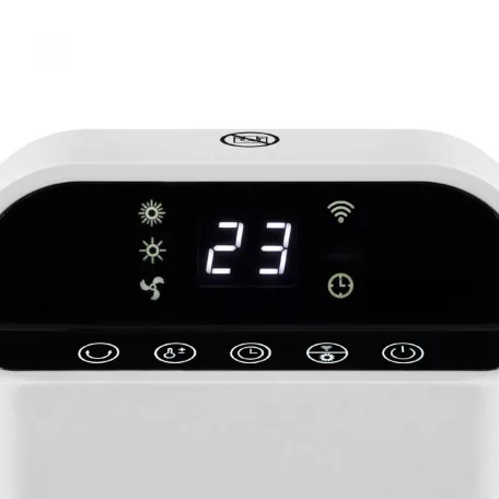 Home FK 53 WIFI Smart álló kerámia fűtőtest, 1000W/2000W, Távirányító, Időzítő, Álló, Fehér TUYA App-pal Smart álló kerámia fűtőtest