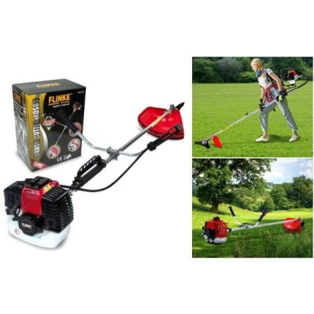 Flinke FK1800 RQ580 Benzines Fűkasza 6,0 LE 65ccm 15 részes új-s modell ipari kivitel japán motoros bozótvágó,heveder,arcvédő,fejpánt szemvédő
