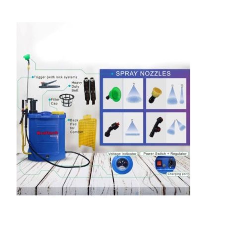 FLINKE  Kraftech 2 in 1 Akkumulátotos Permetező 4db Szórófejjel elektromos és kézi permetező 16l