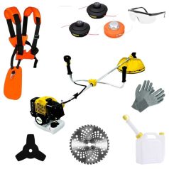   Flinke FK-3800 Professzionális Benzines Fűkasza 22 részes 6,8 lóerős