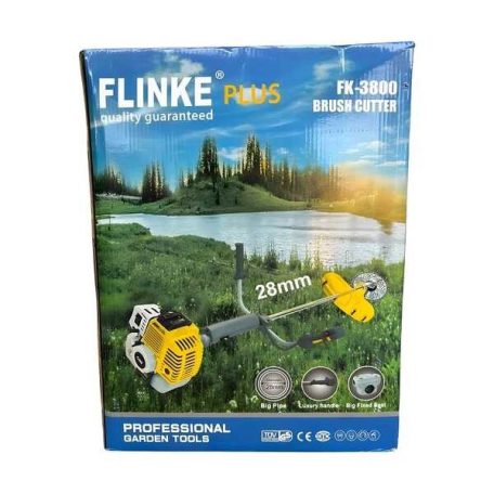 Flinke FK-3800 Benzines Fűkasza 6,8 LE 65ccm 22 részes 2025-s modell ipari kivitel japán motoros professszionális bozótvágó anti vibációs system 15m Damillal