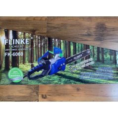   Flinke Láncfűrész 4200 W Elektromos láncfűrész FK-6060 2023-s új típus erősített vágólap 405mm automatikus olajzás kék 2db lánc szettel