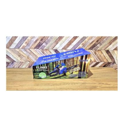 Flinke Láncfűrész 4200 W Elektromos láncfűrész FK-6060 2023-s új típus erősített vágólap 405mm automatikus olajzás kék 2db lánc szettel