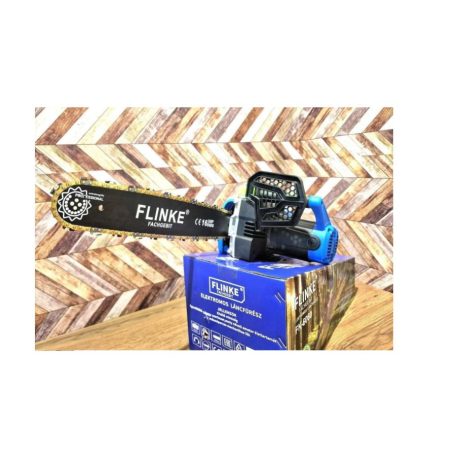 Flinke Láncfűrész 4200 W Elektromos láncfűrész FK-6060 2023-s új típus erősített vágólap 405mm automatikus olajzás kék 2db lánc szettel