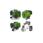 Flinke FK-9500 Benzines Fűkasza 5,8 LE 65ccm 12 részes 2023-s modell ipari kivitel japán motoros professszionális bozótvágó zöld