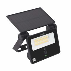   HOME FLP1101SOLAR napelemes LED reflektor, 28 db SMD LED, 1100 lumen, 3 féle színhőmérséklet, mozgásérzékelő, távirányító, IP65