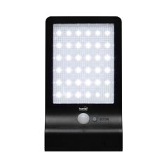   Home FLP300SOLAR napelemes LED reflektor, 300 lm, PIR mozgásérzékelő, 120° 5m, 36 db hidegfehér SMD LED, energiatakarékos, műanyag, IP44