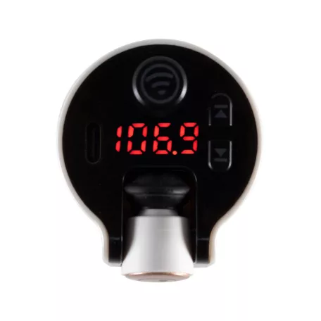 SAL FMBT 1000 BT fülhallgató autós töltővel, FM transmitter, QC USB gyorstöltő, Bluetooth, beépített mikrofon