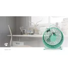 Asztali ventillátor | Hálózati Áramellátás | Átmérő: 250 mm | 20 W | 2-sebességes | Türkizkék