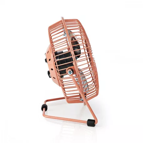 Asztali ventillátor | USB-áramellátású | Átmérő: 150 mm | 3 W | 1-sebességes | Szüreti Rózsaszín