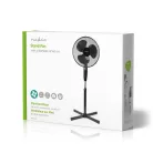 Álló Ventilátor | Átmérő: 400 mm | 3-sebességes | Oszcilláló | 45 W | Állítható magasság | Fekete