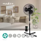 Nedis fnst15cbk40 Álló Ventilátor | Átmérő: 400 mm | 3-sebességes | Oszcilláló | 40 W | Állítható magasság | Automatikus kikapcsolás időzítő | Távirányító | Fekete