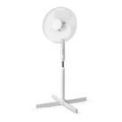 Álló Ventilátor | Átmérő: 400 mm | 3-sebességes | Oszcilláló | 40 W | Állítható magasság | Automatikus kikapcsolás időzítő | Távirányító | Fehér