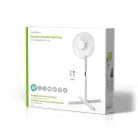 Álló Ventilátor | Átmérő: 400 mm | 3-sebességes | Oszcilláló | 40 W | Állítható magasság | Automatikus kikapcsolás időzítő | Távirányító | Fehér