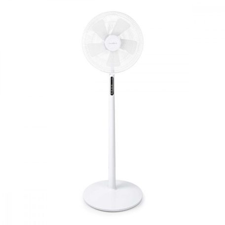Álló Ventilátor | Átmérő: 400 mm | 3-sebességes | Oszcilláló | 45 W | LED | Automatikus kikapcsolás időzítő | Távirányító | Fehér