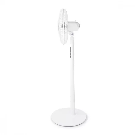 Álló Ventilátor | Átmérő: 400 mm | 3-sebességes | Oszcilláló | 45 W | LED | Automatikus kikapcsolás időzítő | Távirányító | Fehér