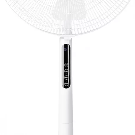 Álló Ventilátor | Átmérő: 400 mm | 3-sebességes | Oszcilláló | 45 W | LED | Automatikus kikapcsolás időzítő | Távirányító | Fehér