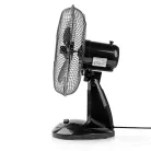 NEDIS Asztali ventillátor | Hálózati Áramellátás | Átmérő: 300 mm | 35 W | Oszcilláló | 3-sebességes | Fekete