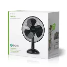 Asztali ventillátor | Hálózati Áramellátás | Átmérő: 300 mm | 35 W | Oszcilláló | 3-sebességes | Fekete