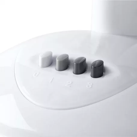 NEDIS Asztali ventillátor | Hálózati Áramellátás | Átmérő: 400 mm | 45 W | Oszcilláló | 3-sebességes | Fehér