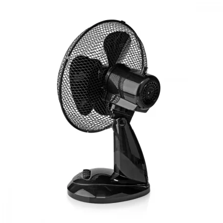 Asztali ventillátor | Hálózati Áramellátás | Átmérő: 300 mm | 35 W | Oszcilláló | 3-sebességes | Fekete