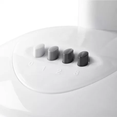 Asztali ventillátor | Hálózati Áramellátás | Átmérő: 400 mm | 45 W | Oszcilláló | 3-sebességes | Fehér