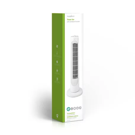Tower Fan | 3-sebességes | Oszcilláló | 50 W | Fehér