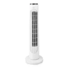 NEDIS torony ventilátor Tower Fan | 3-sebességes | Oszcilláló | 50 W | Távirányító | Fehér / Fekete oszlopventilátor