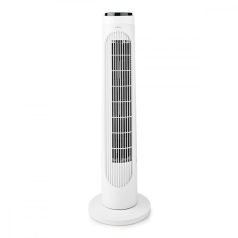   NEDIS torony ventilátor Tower Fan | 3-sebességes | Oszcilláló | 50 W | Távirányító | Fehér / Fekete oszlopventilátor