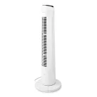 NEDIS torony ventilátor Tower Fan | 3-sebességes | Oszcilláló | 50 W | Távirányító | Fehér / Fekete oszlopventilátor