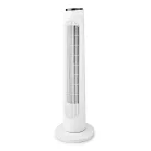 NEDIS torony ventilátor Tower Fan | 3-sebességes | Oszcilláló | 50 W | Távirányító | Fehér / Fekete oszlopventilátor