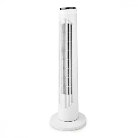 NEDIS torony ventilátor Tower Fan | 3-sebességes | Oszcilláló | 50 W | Távirányító | Fehér / Fekete oszlopventilátor