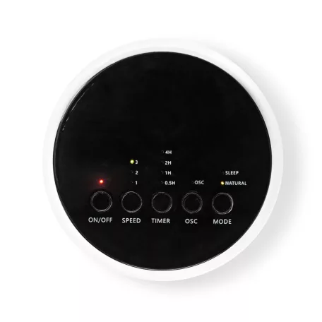 Tower Fan | 3-sebességes | Oszcilláló | 50 W | Távirányító | Fehér / Fekete