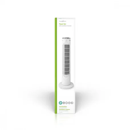 Tower Fan | 3-sebességes | Oszcilláló | 45 W | Automatikus kikapcsolás időzítő | Fehér