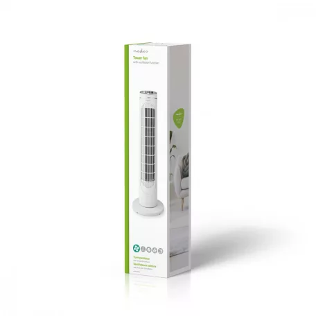 Tower Fan | 3-sebességes | Oszcilláló | 45 W | Automatikus kikapcsolás időzítő | Fehér