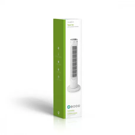 Tower Fan | 3-sebességes | Oszcilláló | 45 W | Automatikus kikapcsolás időzítő | Fehér