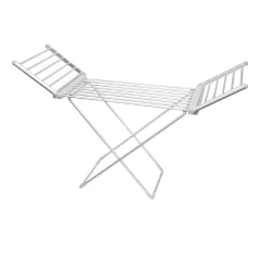   Home FTW11 Fűtött, elektromos ruhaszárító, 230 W, alumínium, összecsukható, 50 °C állandó hőmérséklet, vízálló kapcsoló, IPX2